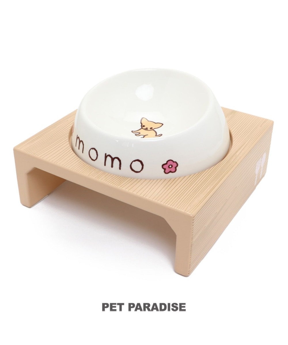 PET PARADISE 木製フードテーブル【小】（フードボウル別売り）S 茶系