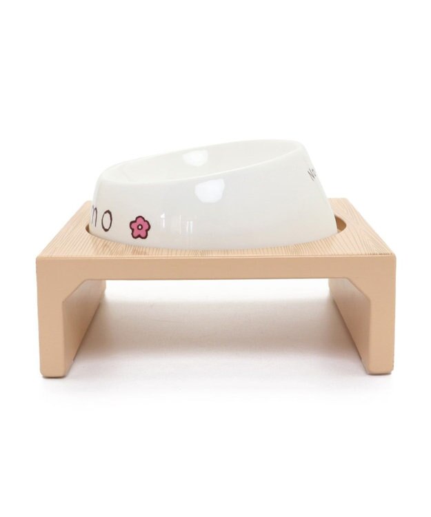 PET PARADISE 木製フードテーブル【小】（フードボウル別売り）S 茶系