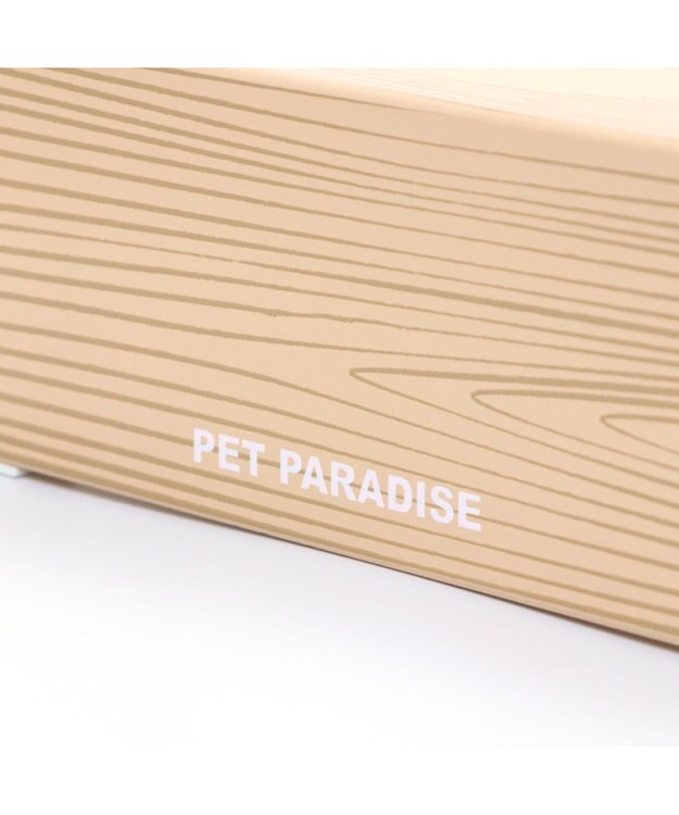 PET PARADISE 木製フードテーブル【小】（フードボウル別売り）S 茶系