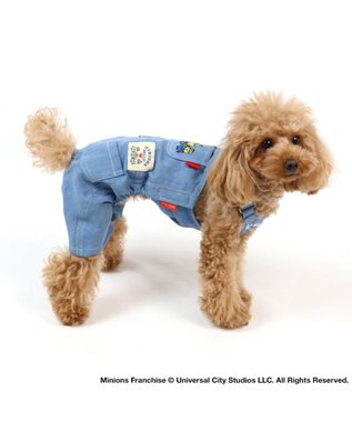 PET PARADISE 【訳あり・SALE・アウトレット・返品不可】ミニオン デニム オーバーオール 〔超小型・小型犬〕 青