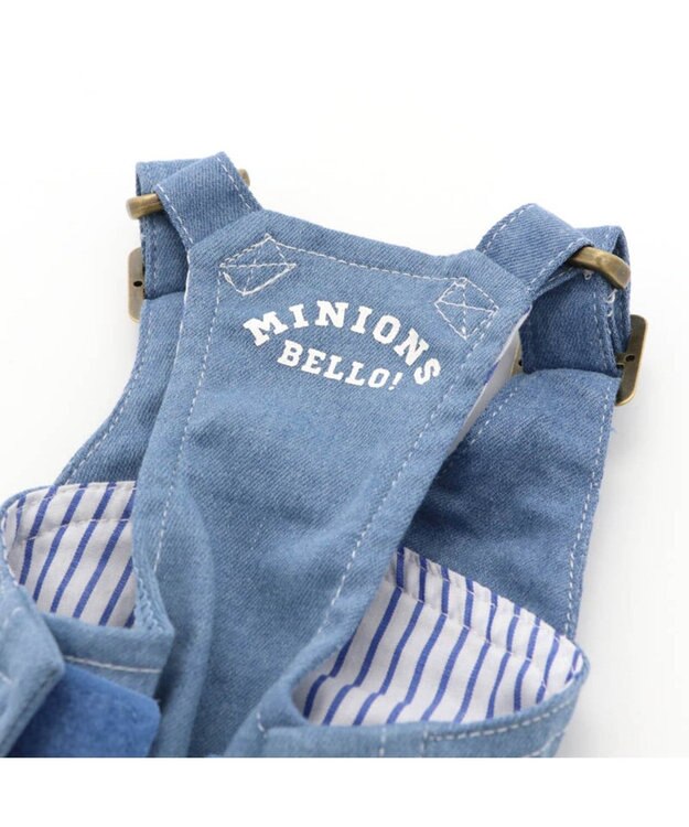 PET PARADISE 【訳あり・SALE・アウトレット・返品不可】ミニオン デニム オーバーオール 〔中型犬〕 青