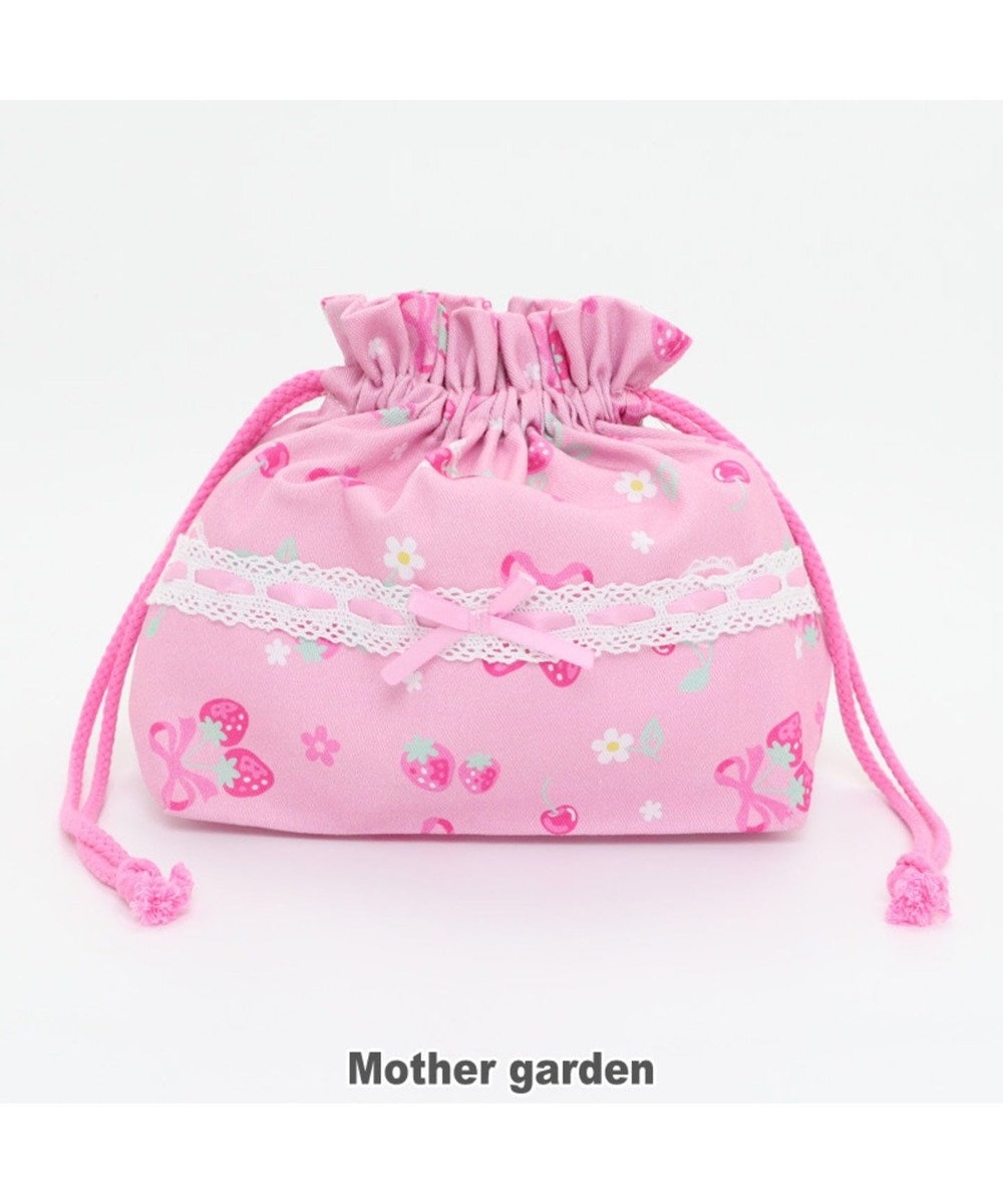 マザーガーデン 野いちご ランチ巾着 ブーケ柄 お弁当袋 Mother Garden 通販 雑貨とペット用品の通販サイト マザーガーデン ペットパラダイス