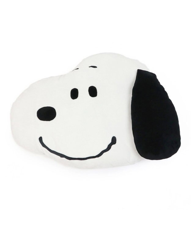 PET PARADISE   犬用品 ペットグッズ ベッド ベット ペットパラダイス スヌーピー フェイス クッション (100×69cm) |  犬 猫 ベッド マット 小型犬 介護 おしゃれ かわいい ふわふわ あごのせ 白~オフホワイト