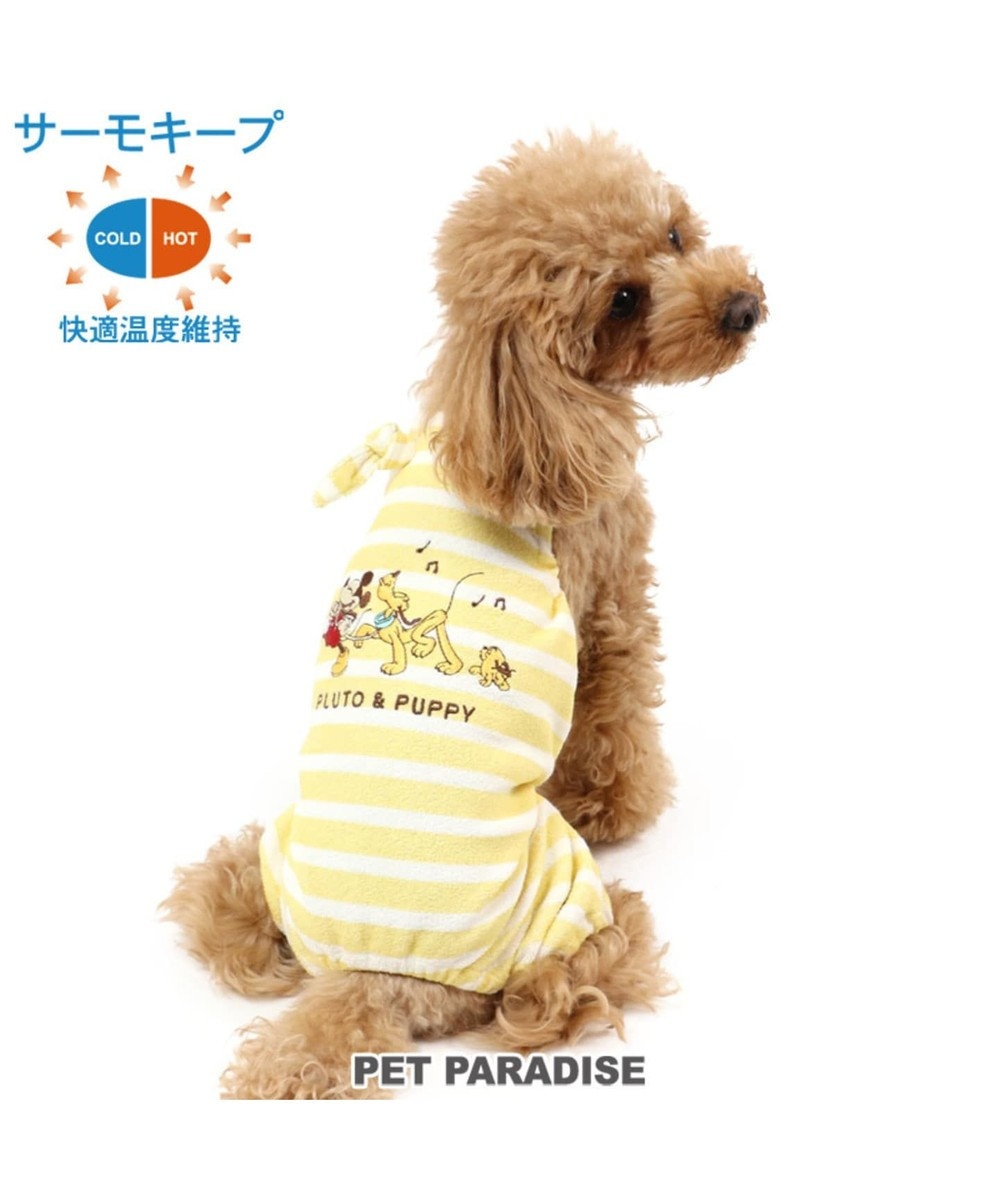 PET PARADISE ディズニープルート＆パピー サーモキープオーバーオール〔小型犬〕 黄