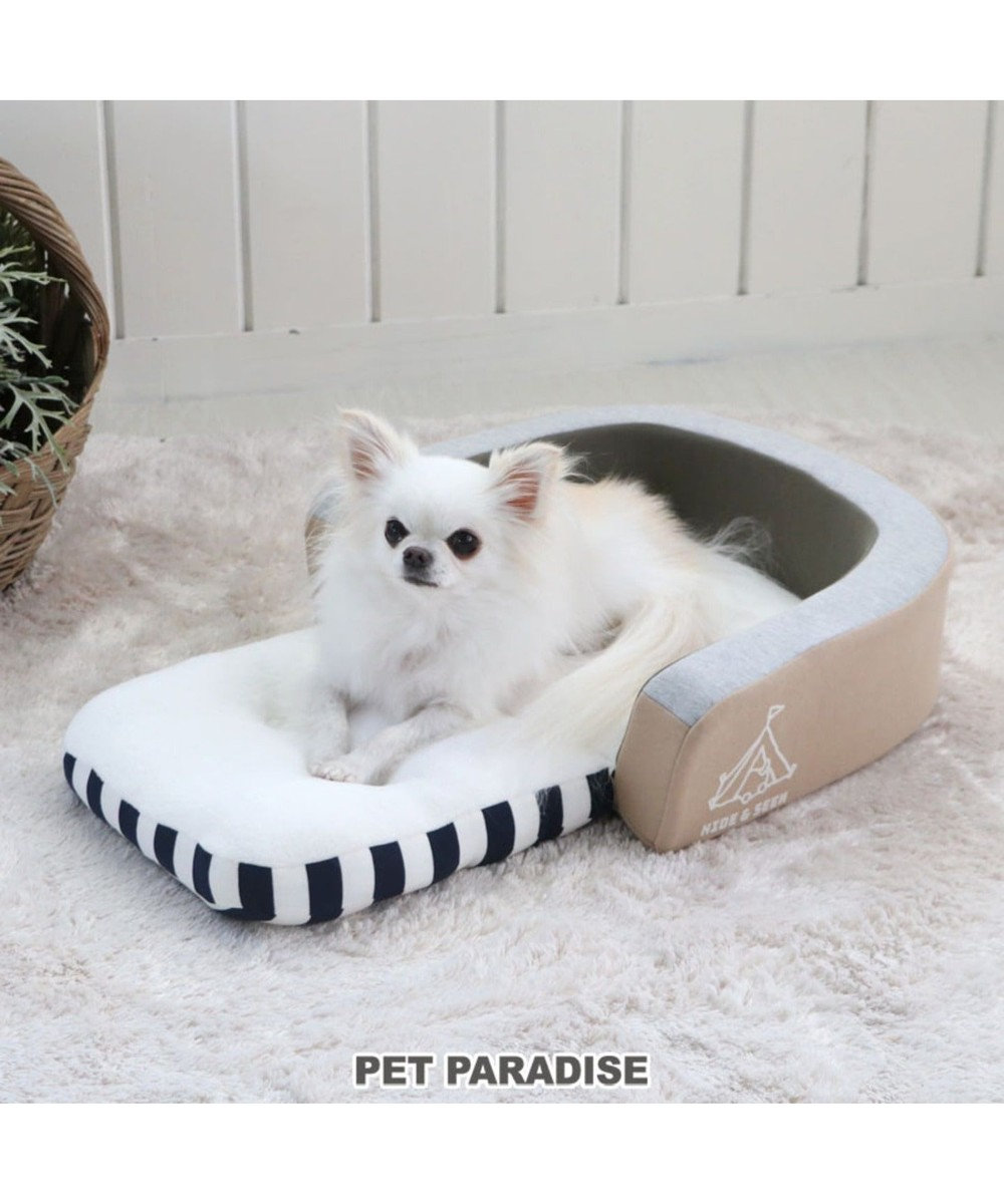 PET PARADISE ペットパラダイス 折畳み ソファー カドラー ベッドS カーキ