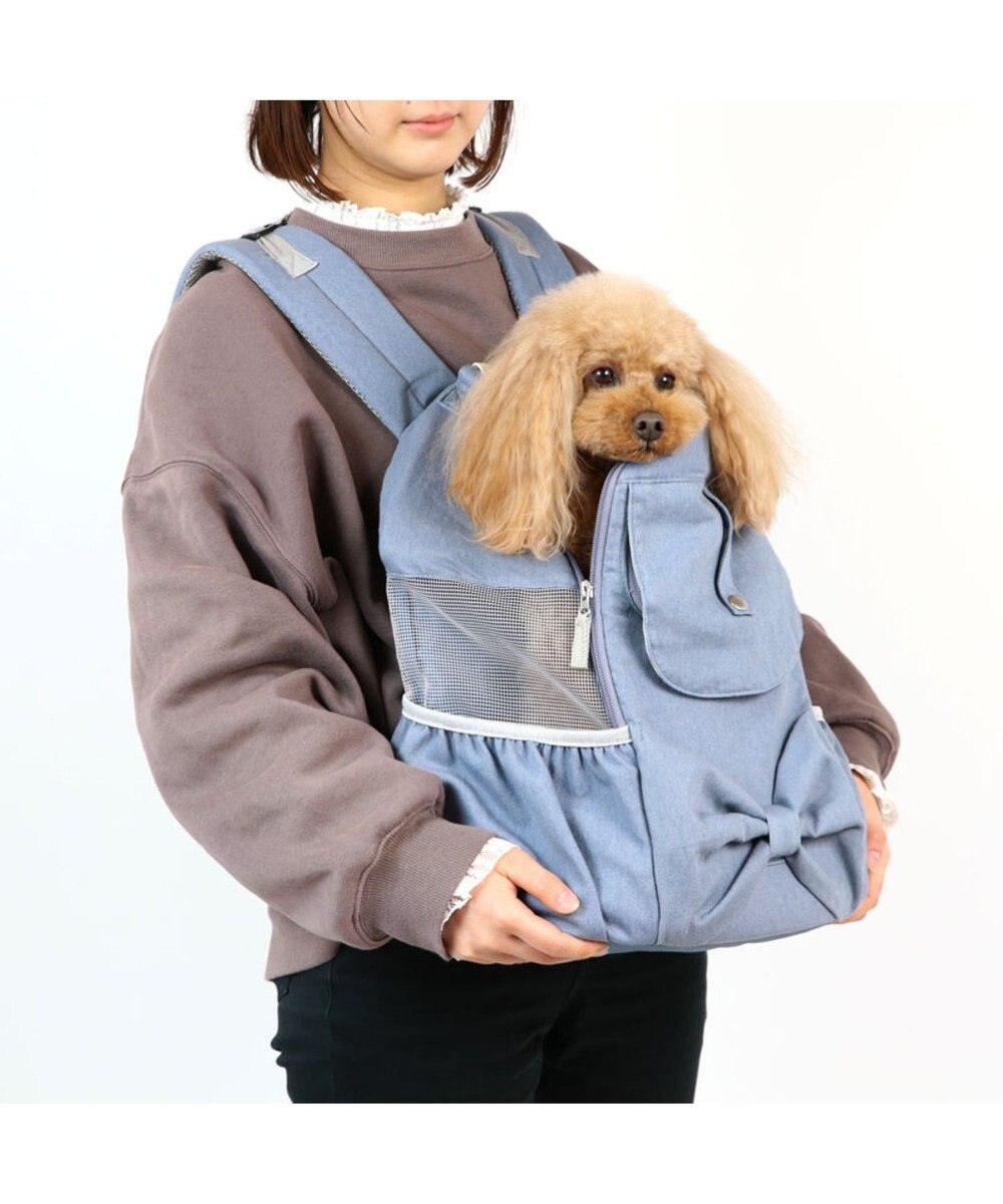 犬用品 ペットグッズ キャリーバッグ ペットパラダイス 犬 キャリー リュック ハグ リュック キャリーバッグ 小型犬 りぼん デニム キャリーバック 抱っこ だっこ イヌ おしゃれ かわいい 猫 Pet Paradise 通販 雑貨とペット用品の通販サイト マザーガーデン
