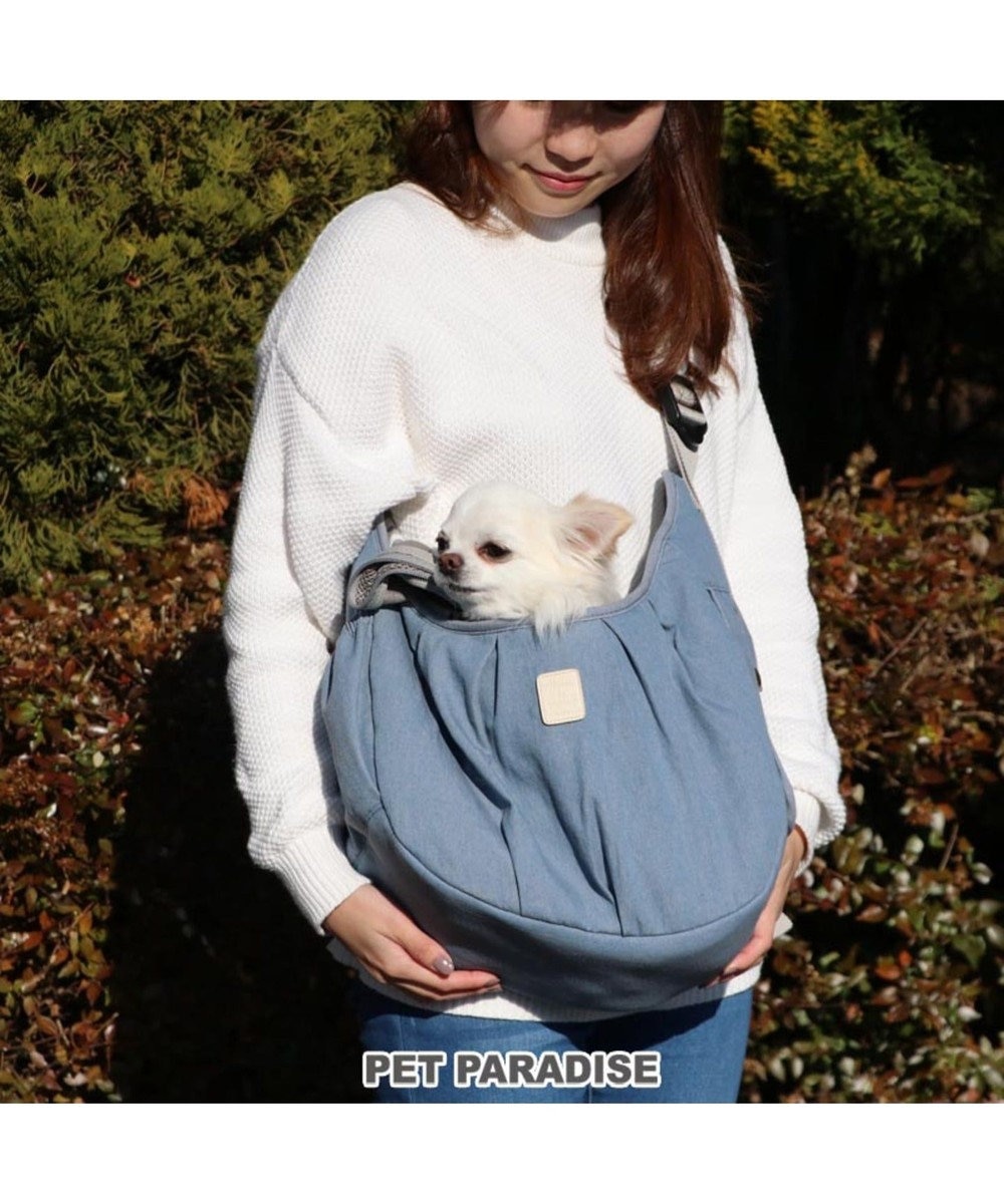 PET PARADISE ペットパラダイス フリル ソフト キャリーバッグ 〔超小型犬〕 水色