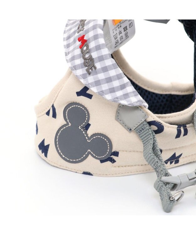 PET PARADISE ミッキーマウス  ベストハーネス 【SS】アイコン柄 小型犬 グレー