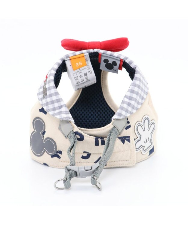 PET PARADISE ミッキーマウス アイコン柄 ベストハーネス S 〔小型犬〕 グレー