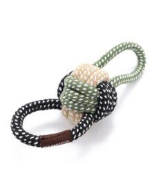 PET PARADISE ペットパラダイス 引っ張りボール トイ カーキ