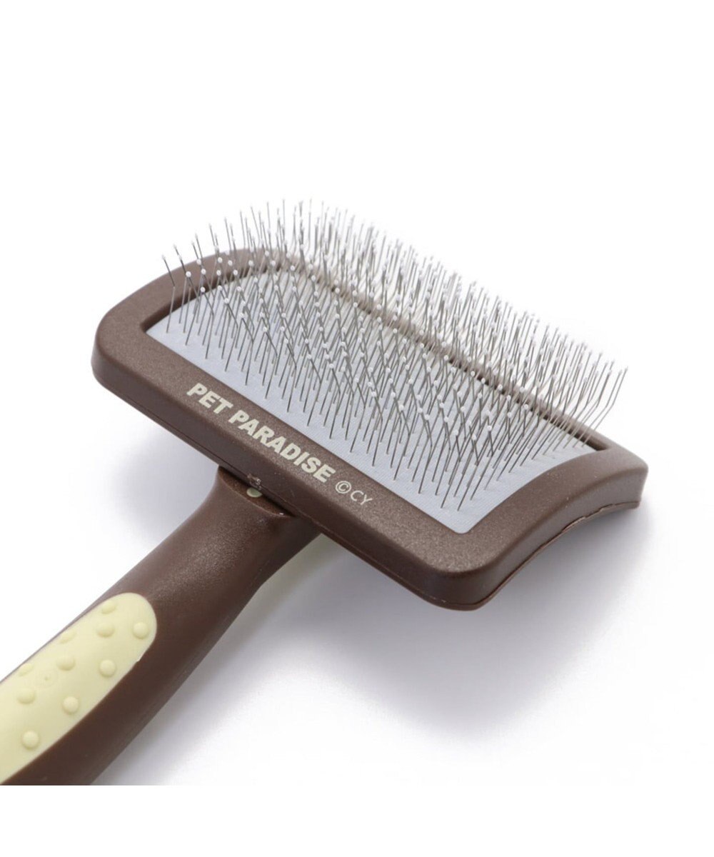 PET PARADISE ペットパラダイス スリッカーブラシ S 茶 