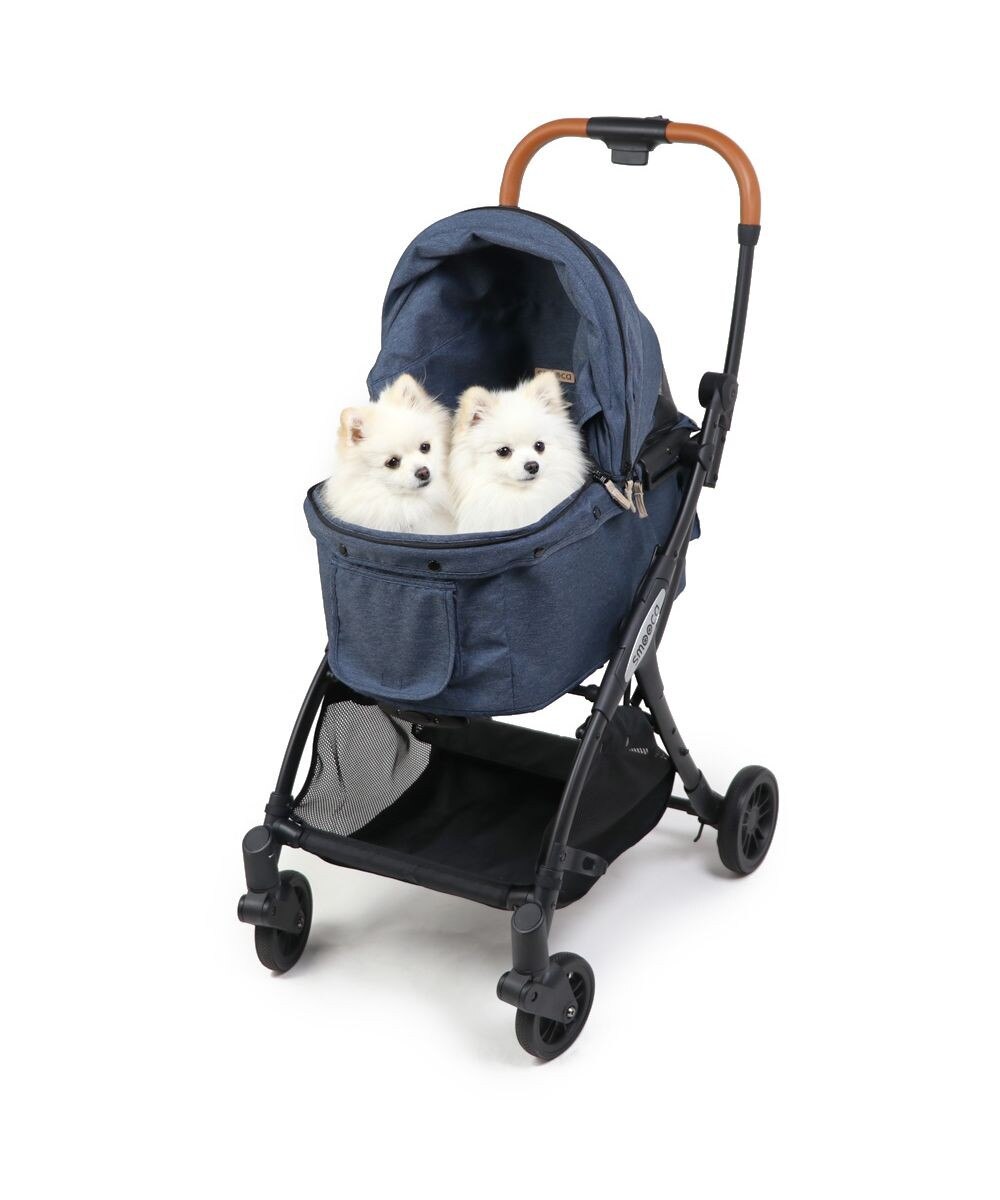 美品☆ペットパラダイス　ステップインカート smooca mini ペットカート《ブラック》 / PET PARADISE | 【通販