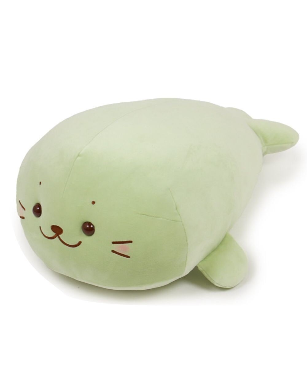 しろたん 桜色 ふわもち 抱き枕 ぬいぐるみ 小 55cm / Mother garden