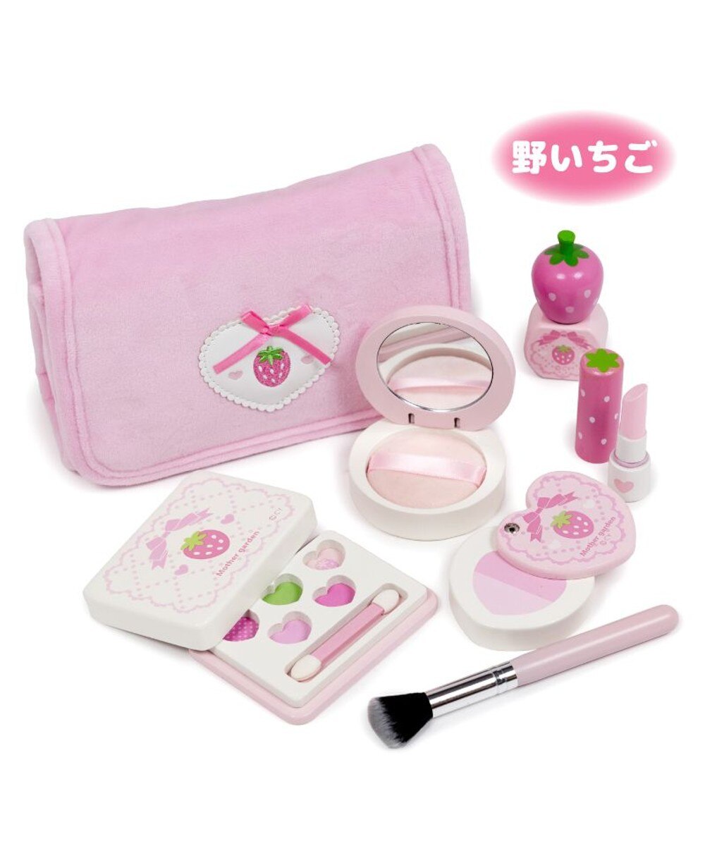 野いちご 木製 ままごと へアレンジセット《ピンク》 / Mother garden