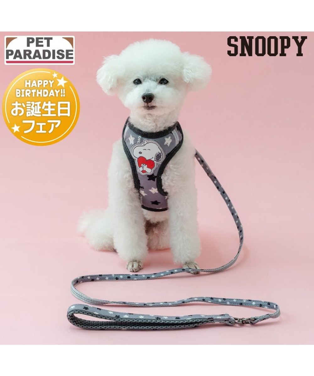 スヌーピー ハーネス＆リード 〔3S〕 反射 小型犬 / PET PARADISE