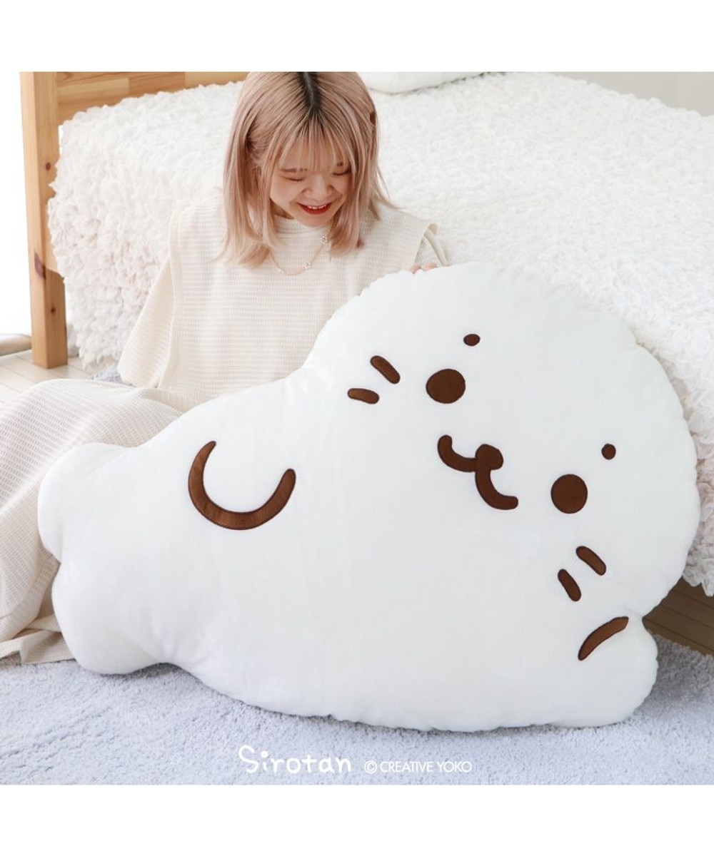 うさずきん 超特大60cmお花見団子 Mother garden しろたん お月見クッション 33cm 丸型 クッション