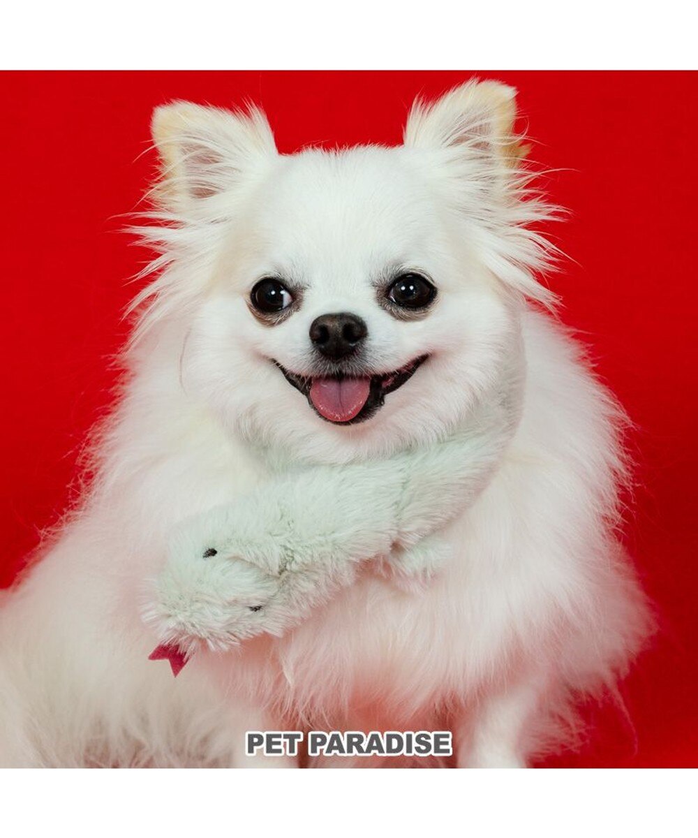 ペットパラダイス 干支 巳 マフラー 《グリーン》 小型犬 4S～3S