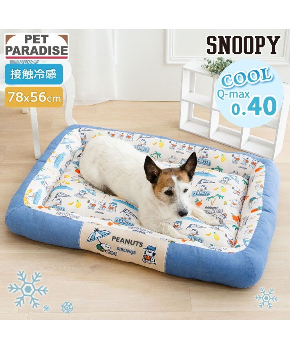 ペットパラダイス クール 四角カドラー 《くまチェック柄》 中型犬