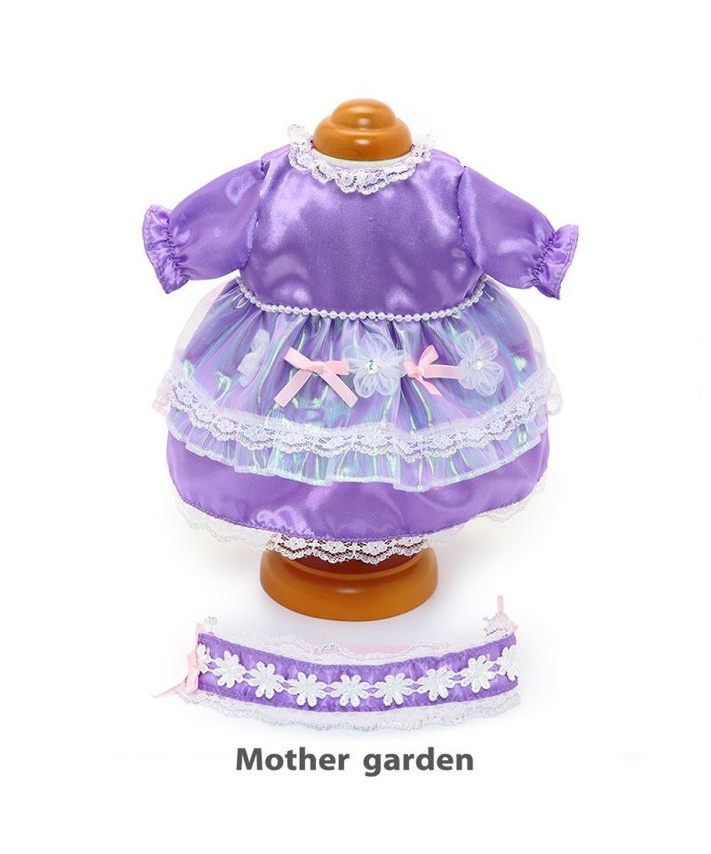 Mother garden  マザーガーデン うさももドール 着せ替え用お洋服 《プチプリズムドレス》 パーティードレスお人形 知育玩具 女の子 おもちゃ ぬいぐるみ用洋服 誕生日プレゼント 服 着せ替え ぬいどり ぬい撮り 紫
