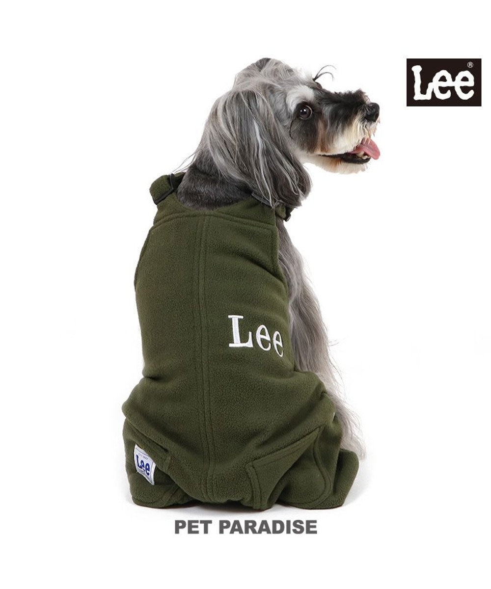 PET PARADISE 犬 服 Ｌｅｅ フリース オーバーオール パンツつなぎ 【小型犬】 カーキ