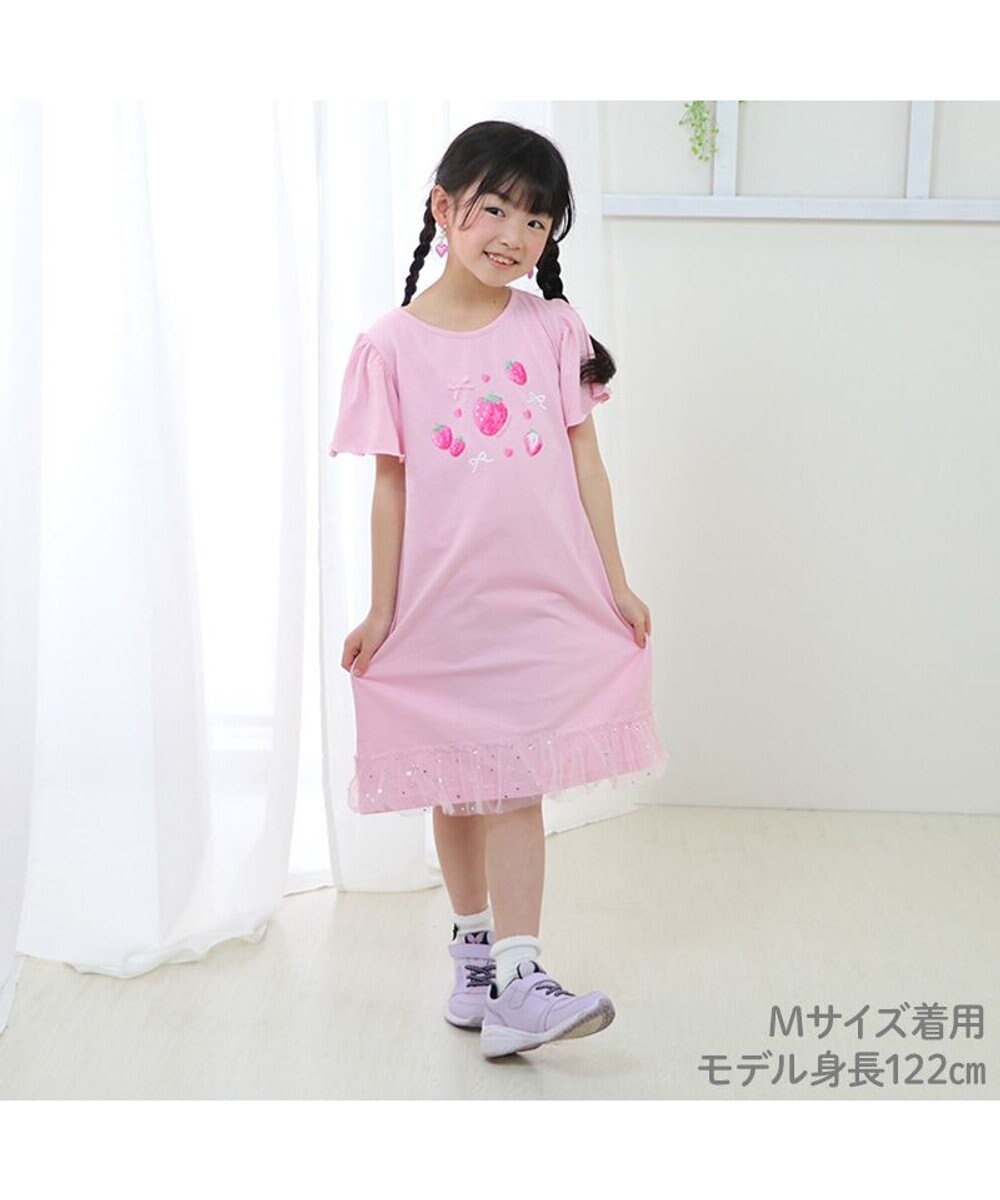 マザーガーデン フリル袖 ワンピース Ｍ/L サイズ 100~120cm 120~140cm 《ユニコーン/野いちご》, ユニコーン,  Ｍ：110~120cm