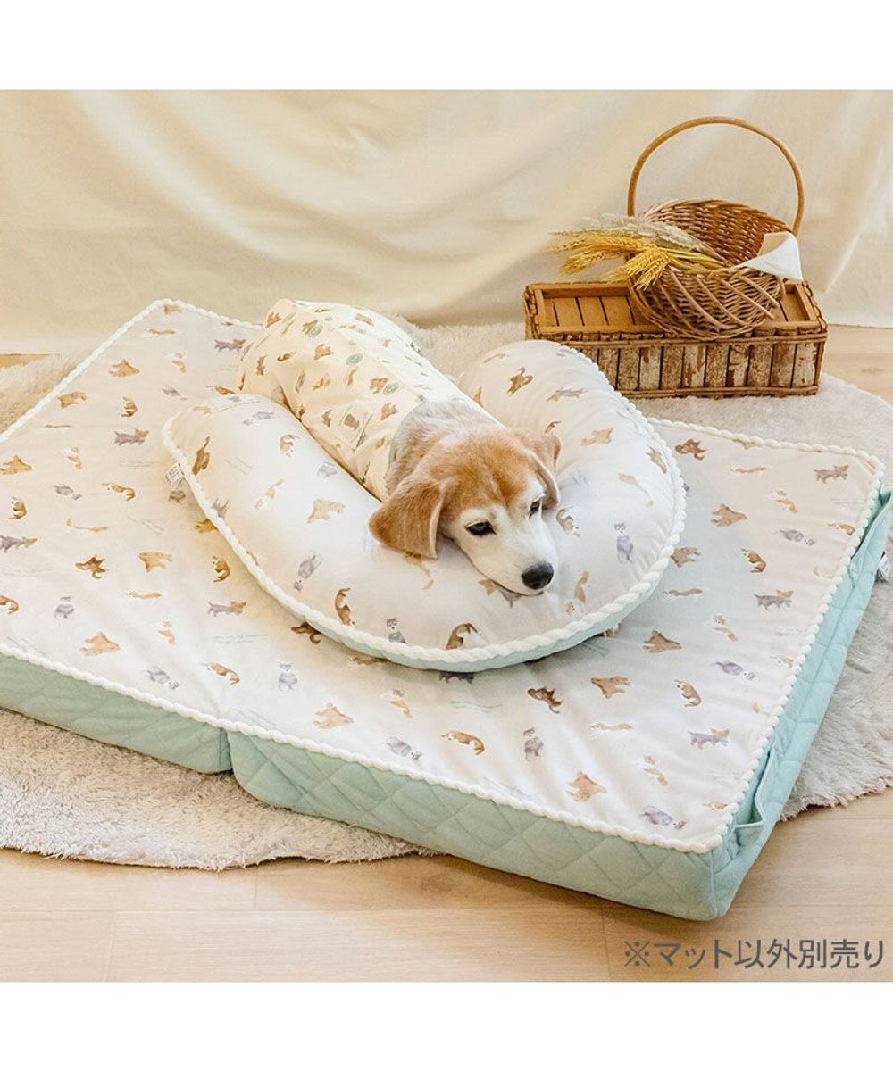 PET PARADISE ペットパラダイス makokoro シニアベッド 《犬柄》 Ｌ 