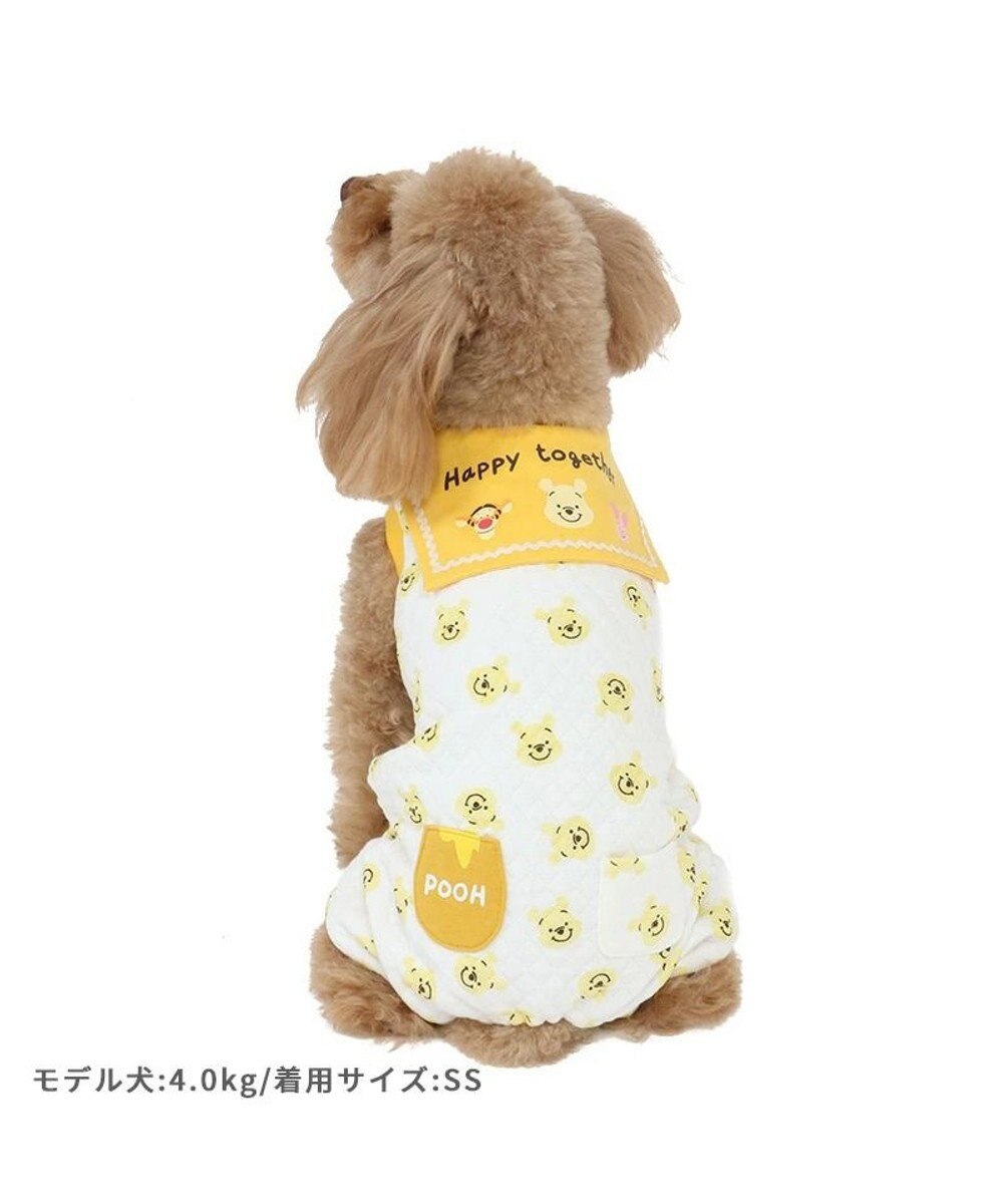 犬 服 ディズニー くまのプーさん キルト ロンパース 【小型犬】, 黄, ４Ｓ