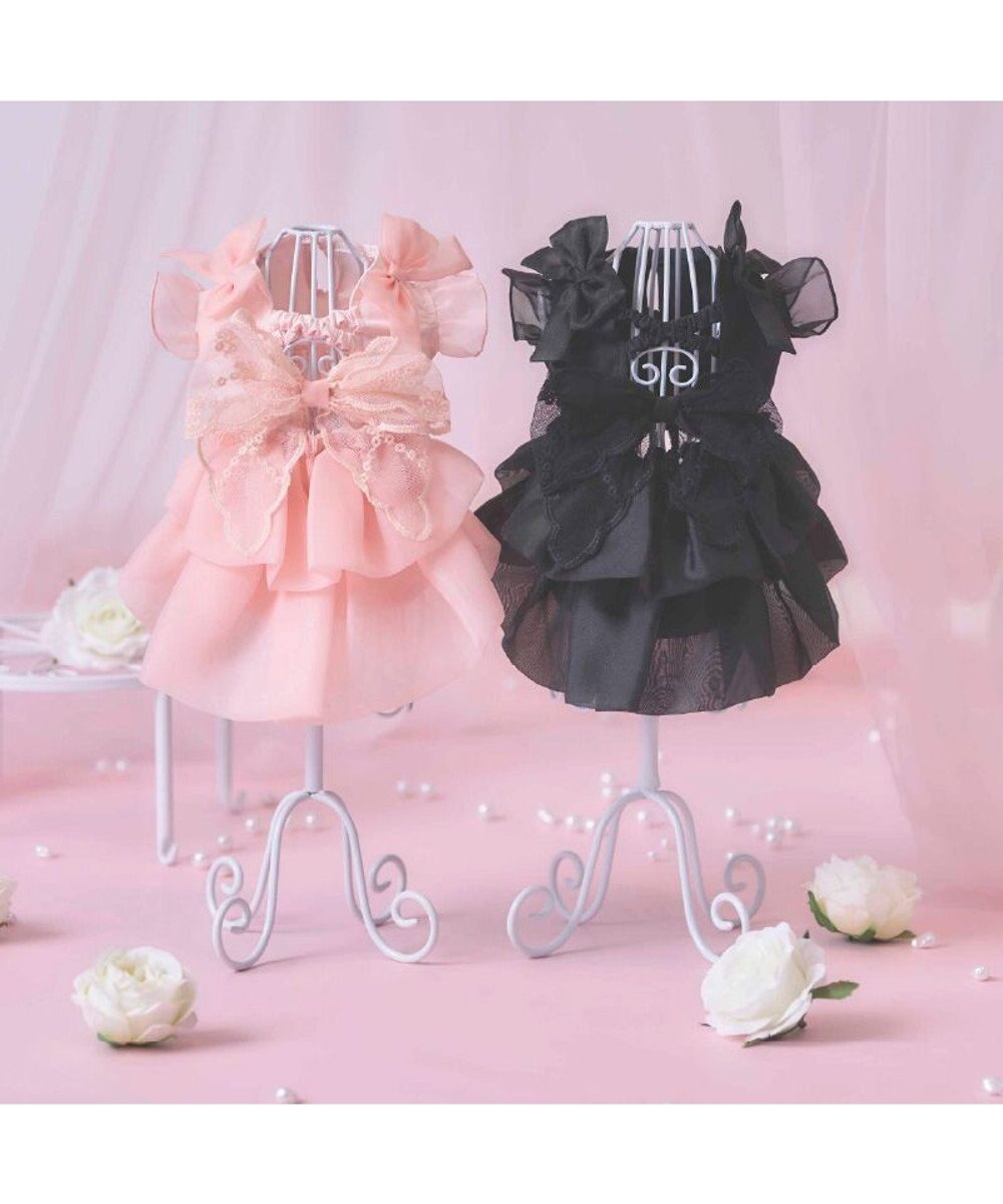 PET PARADISE cherircouture 接触冷感リボンワンピース 《ブラック》 小型犬 