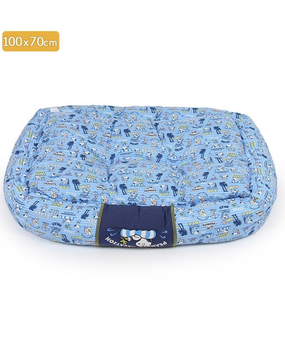 PET PARADISE スヌーピー クールカドラー 角型《バケーション柄》 大型犬 100×70cm LL