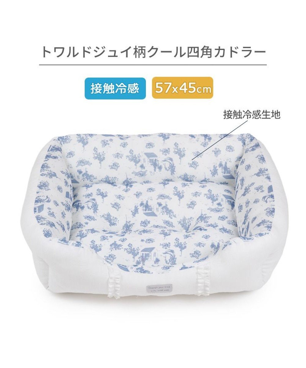 PET PARADISE ペットパラダイス クールカドラー 《トワルドジュイ柄》 四角型 M