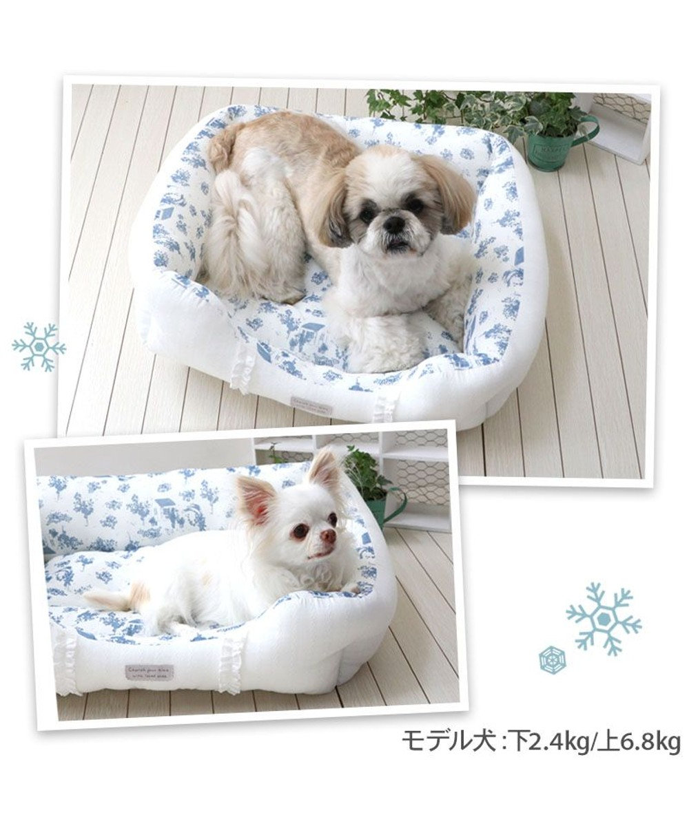 PET PARADISE ペットパラダイス クールカドラー 《トワルドジュイ柄》 四角型 M