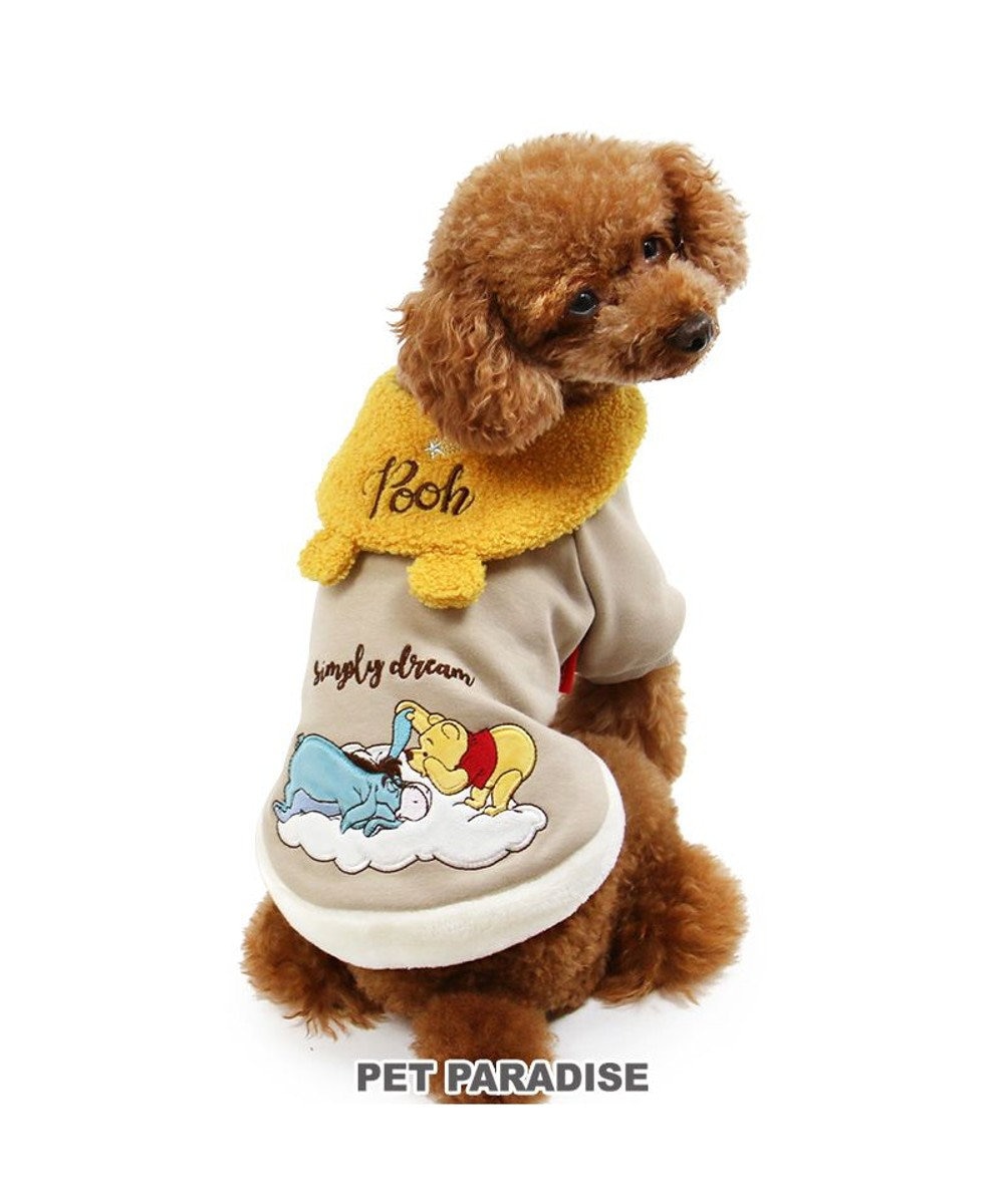 PET PARADISE ディズニー くまのプーさん ドリームトレーナー 耳付き襟 小型犬 黄