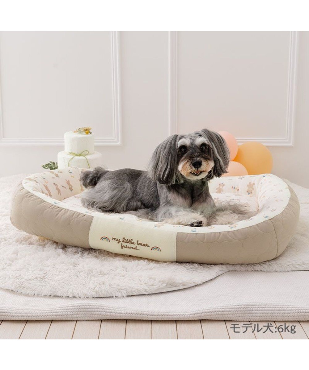 PET PARADISE ペットパラダイス くまちゃん キルトカドラー L 78×56cm 