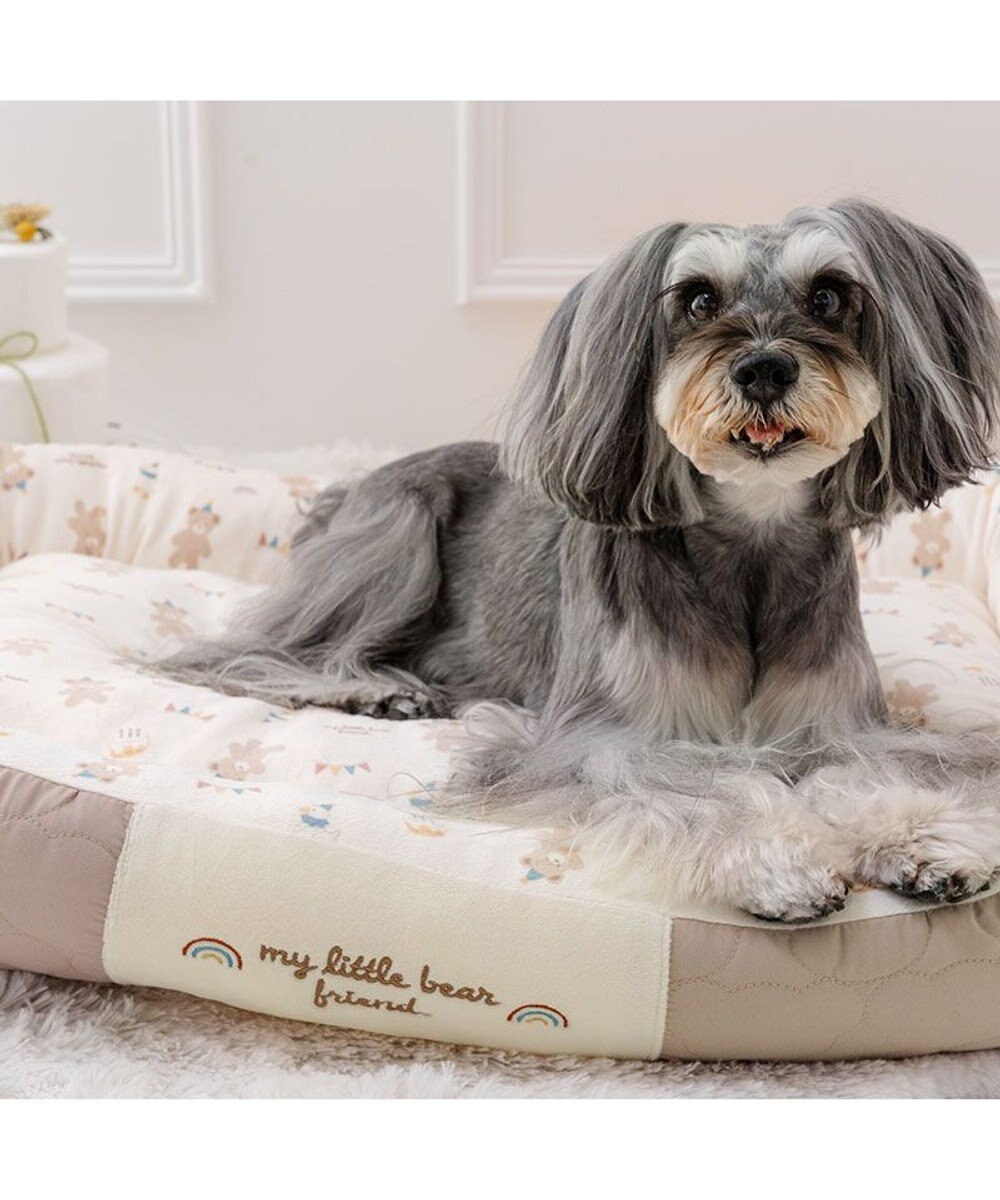 PET PARADISE ペットパラダイス くまちゃん キルトカドラー L 78×56cm 