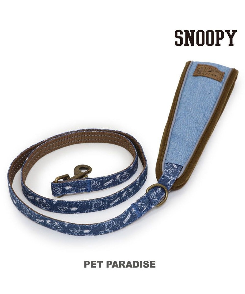PET PARADISE スヌーピー リード 《デニム風》 SS~S 小型犬