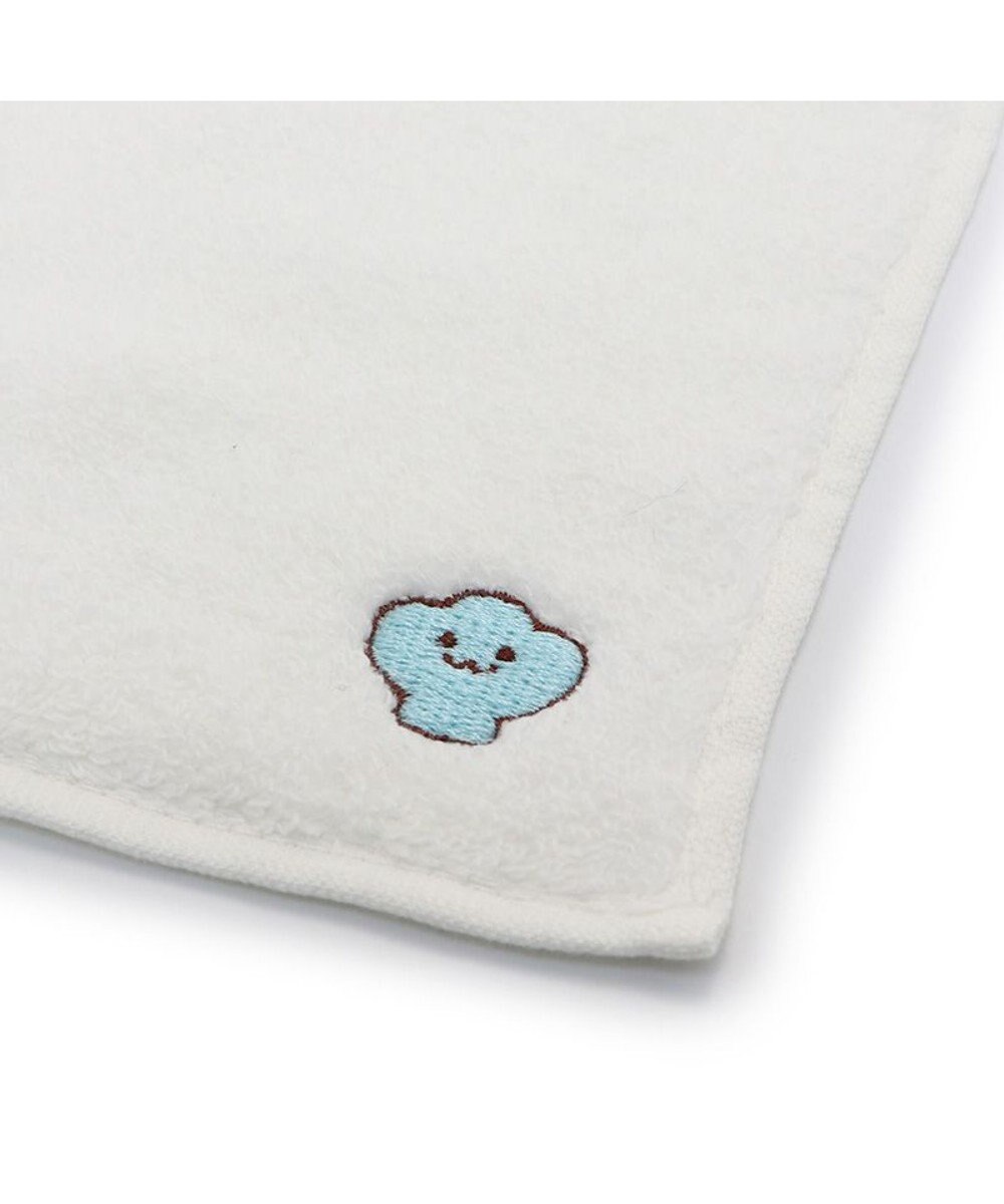 Mother garden しろたん 無撚糸 ミニタオル 刺繍 ワンポイント入り 《単品》 