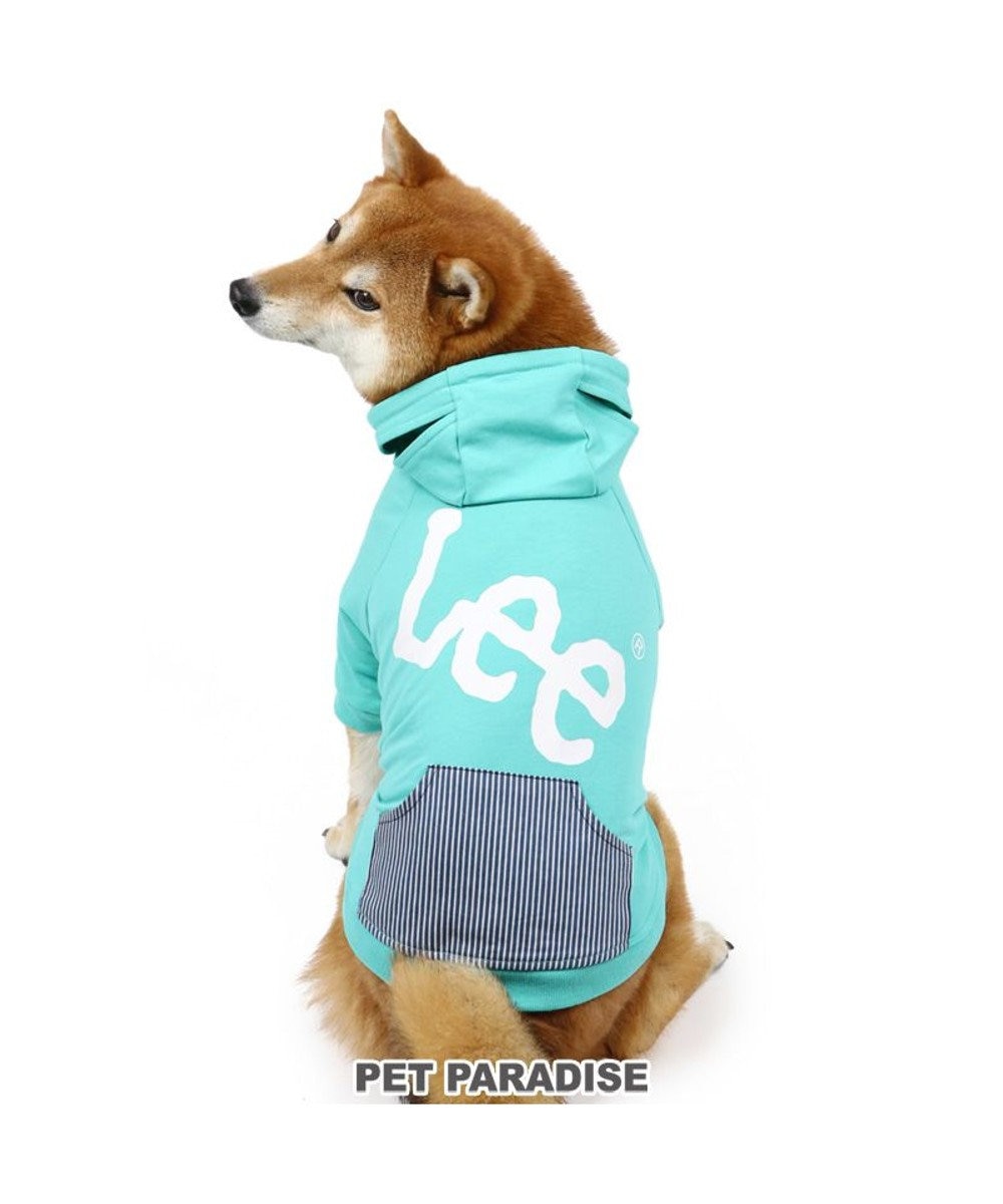 PET PARADISE 犬 服 春服 Ｌｅｅ パーカー 〔中型犬〕 白ロゴ 緑 ペットウエア ペットウェア ドッグウエア ドッグウェア 緑