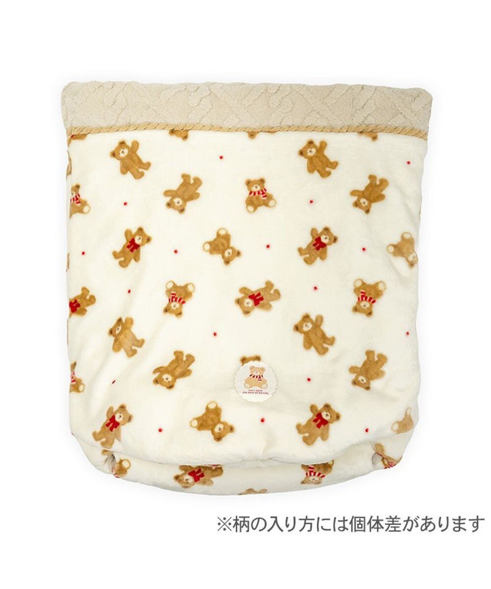 PET PARADISE ペットパラダイス くまちゃん 筒型寝袋 《ほっこりくま柄》 Ｍ 