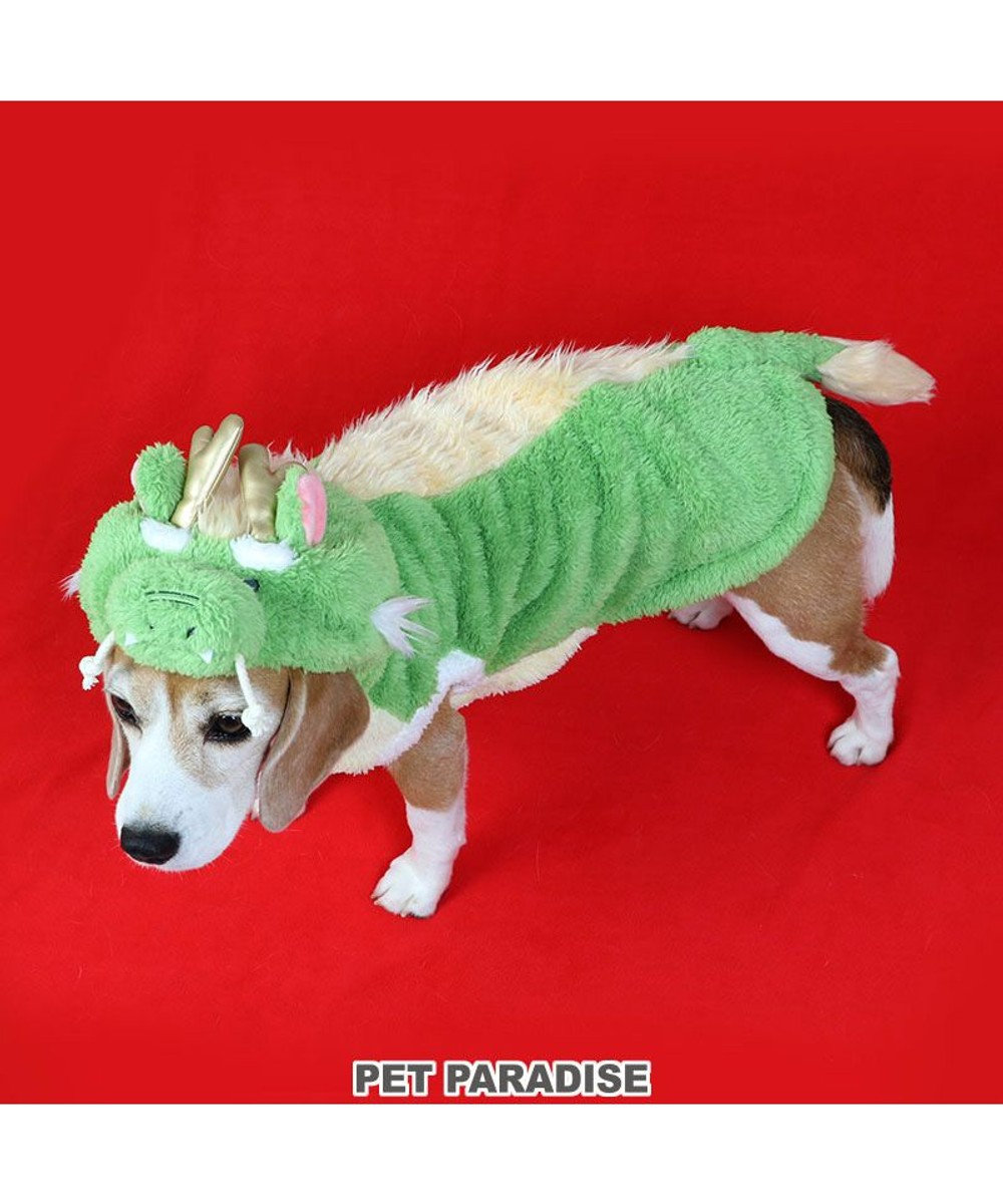 PET PARADISE ペットパラダイス なりきりパーカー 辰 中型犬 大型犬 黄緑