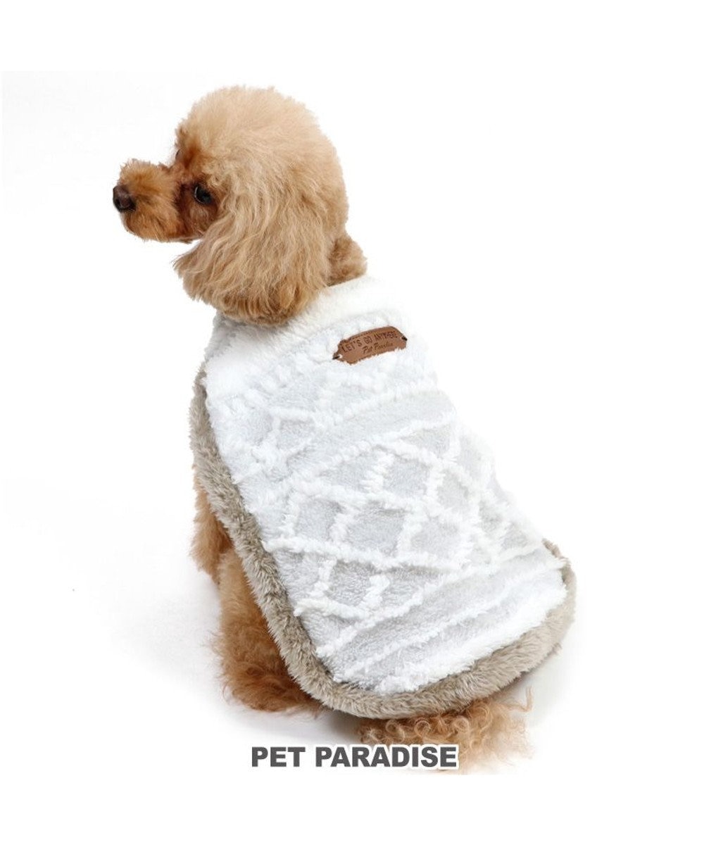 PET PARADISE 犬 服 秋冬 着る毛布 【小型犬】 エスニック柄 グレー