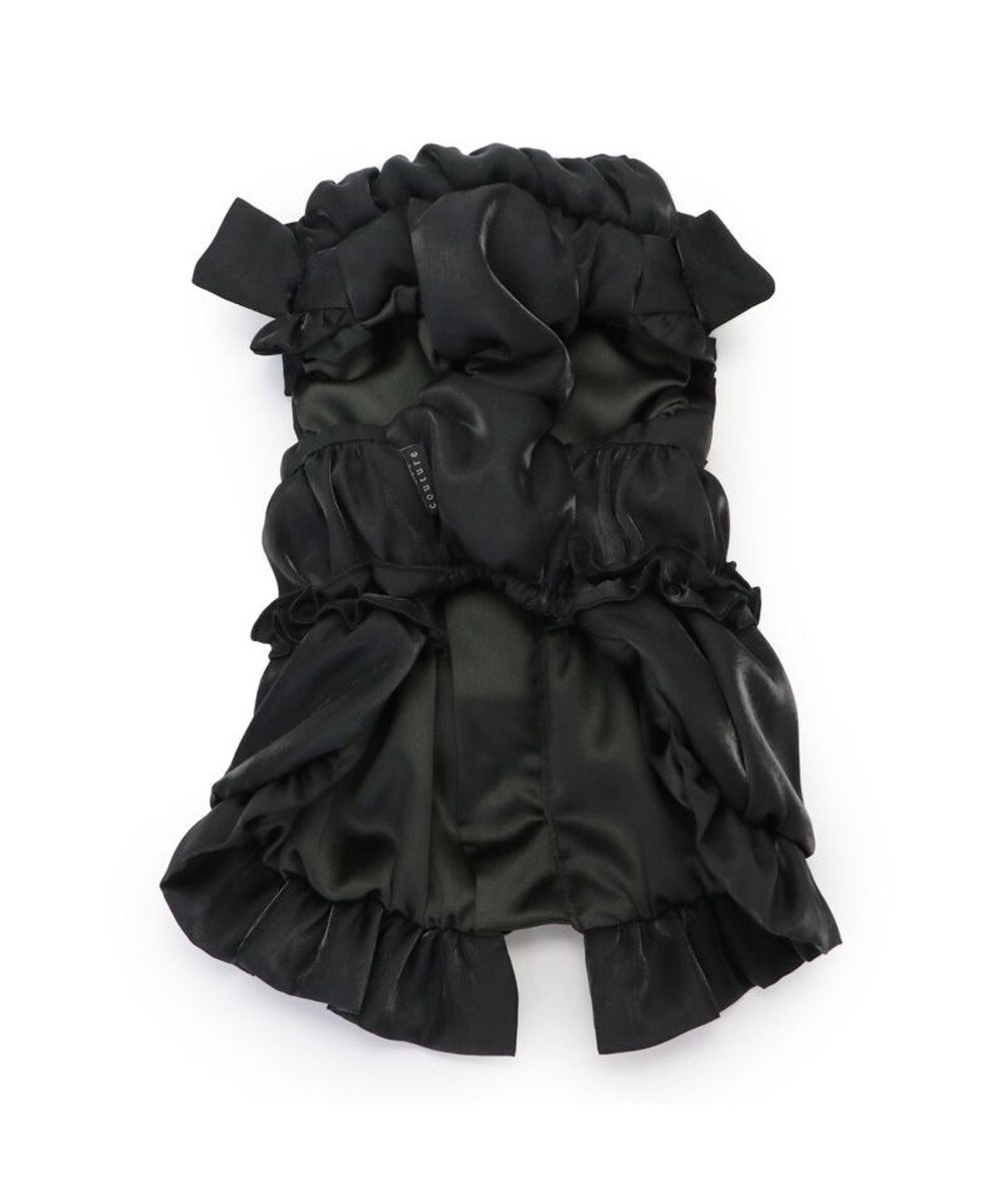 PET PARADISE cherircouture リボン ギャザーベスト 《ブラック》 小型犬 