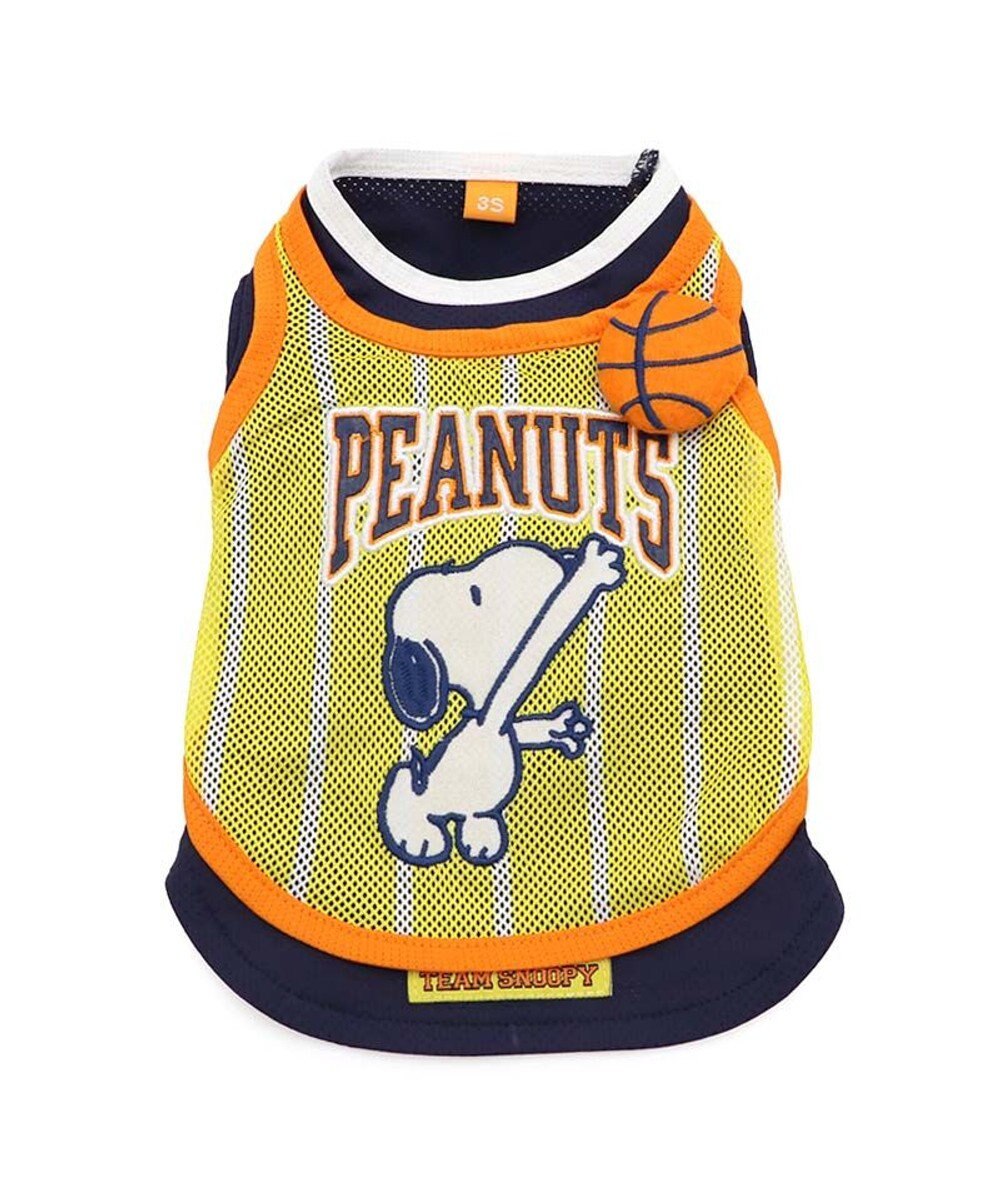 PET PARADISE スヌーピー バスケット Ｔシャツ 接触冷感《イエロー》 小型犬 