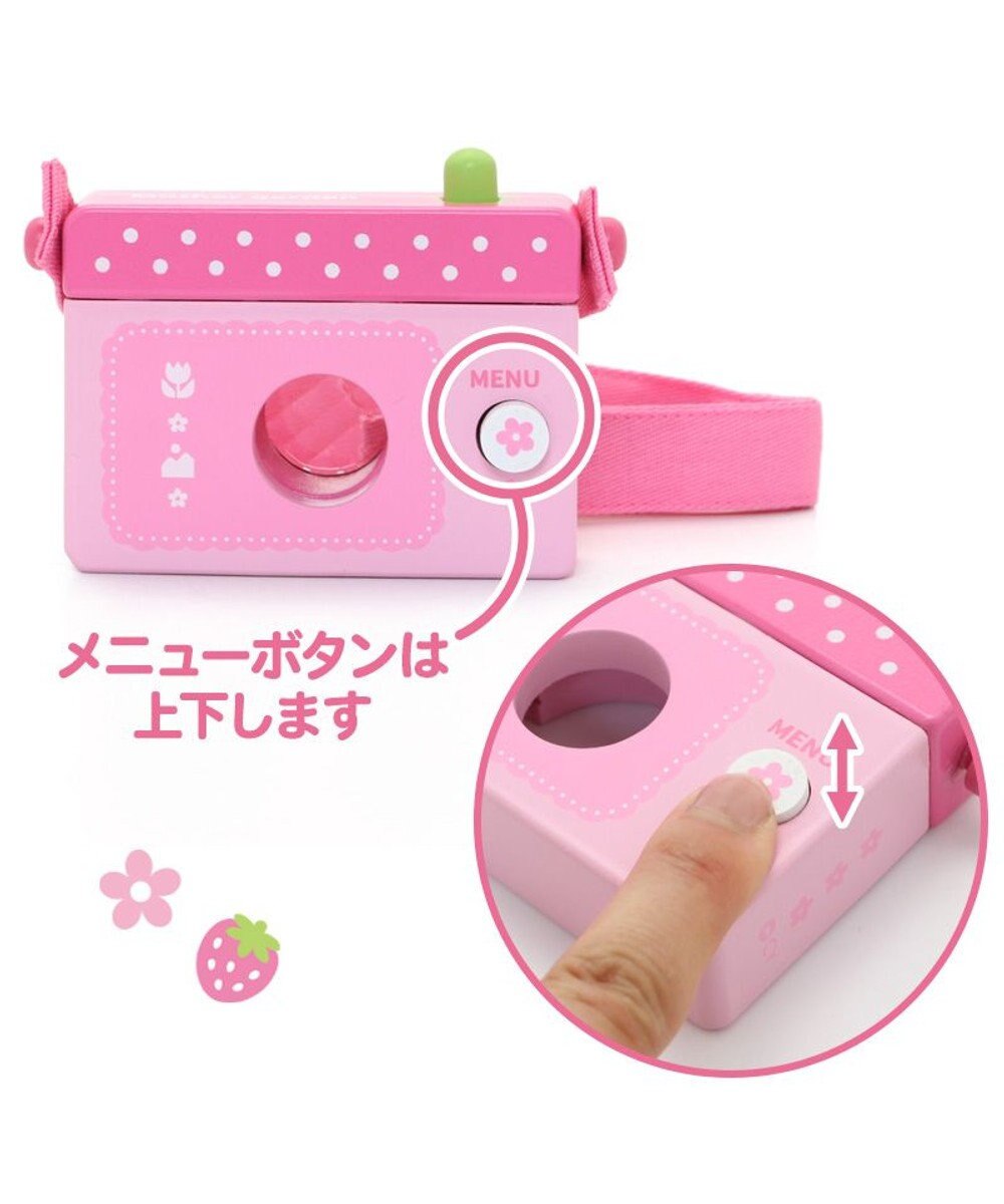 Mother garden マザーガーデン 木製おもちゃ いちごのカメラ 