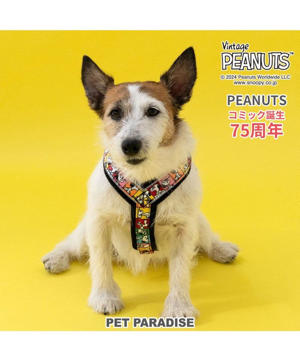 PET PARADISE スヌーピー 75周年 アクティブ ハーネス 小型犬 S 75周年柄