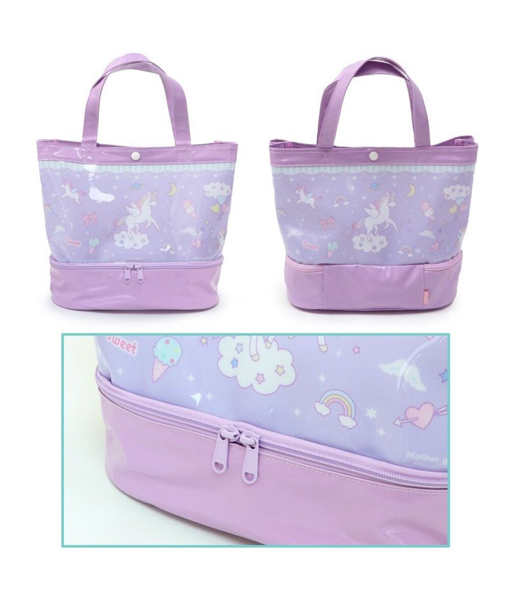 Mother garden マザーガーデン プールバッグ 《ユニコーン柄 レモンくま柄》 2層式 ビーチバッグ 『単品』 