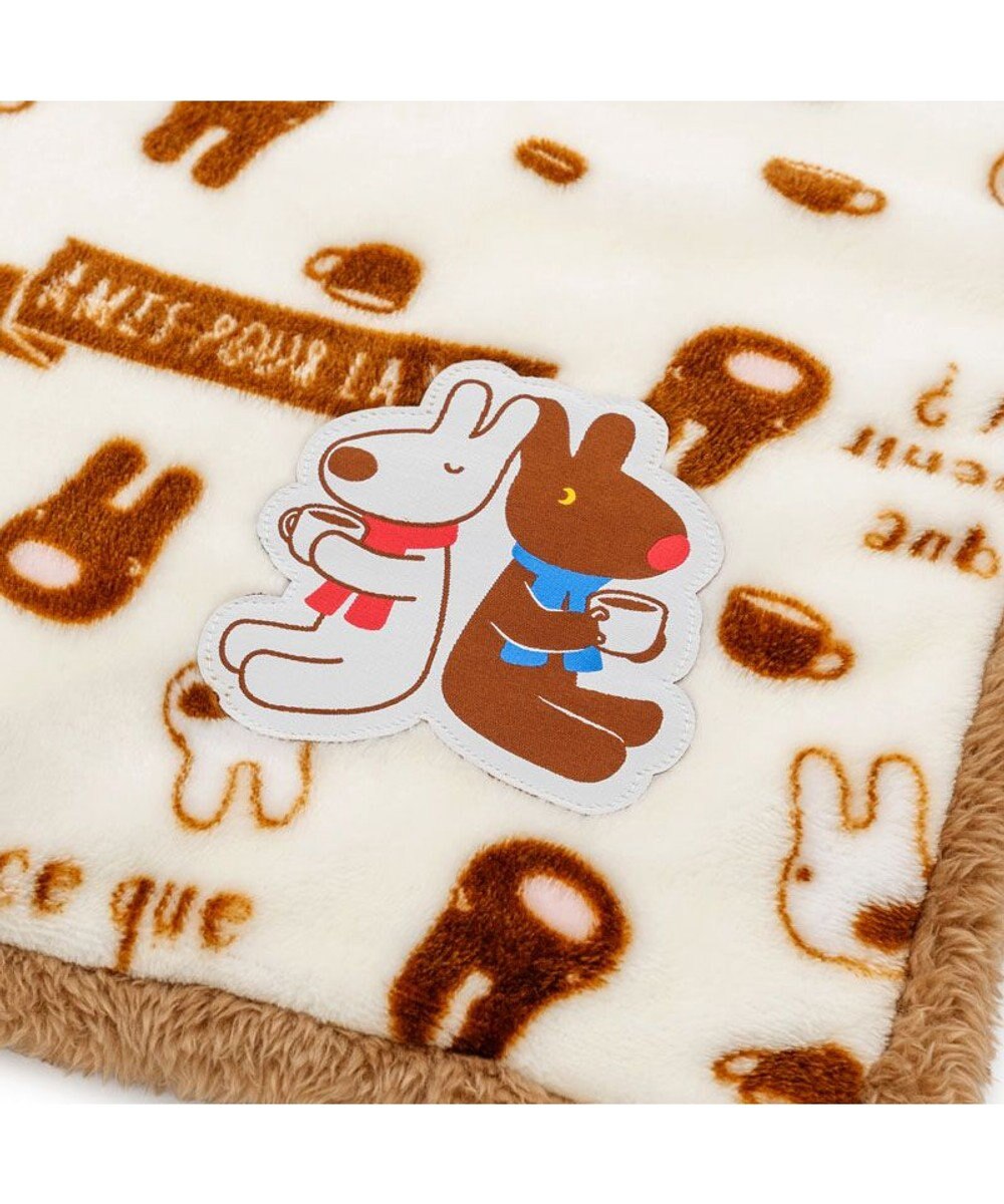PET PARADISE リサとガスパール 遠赤外線 ボア マット 《カフェ柄》