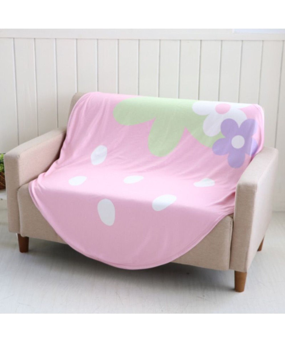 Mother garden マザーガーデン 野いちご クール ダイカット ブランケット 《チェーリー柄》 106×125cm 