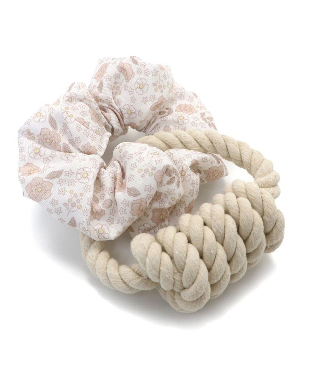 PET PARADISE ペットパラダイス 引っ張り シュシュ トイ  《 花柄 / ドット柄 》 