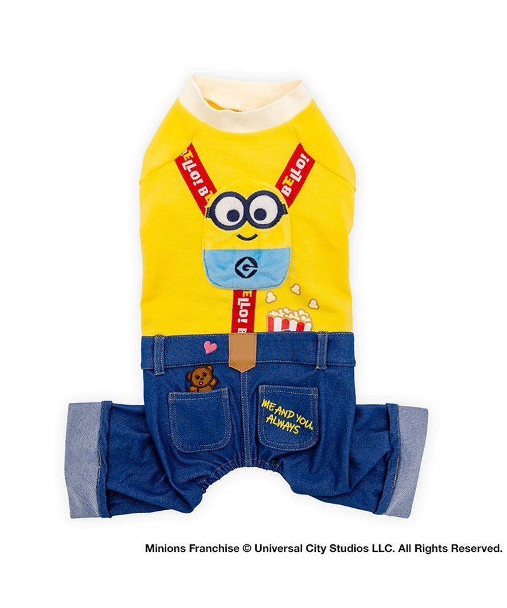 PET PARADISE ミニオン ボブ サスペンダー上下セット風 パンツつなぎ 小型犬 