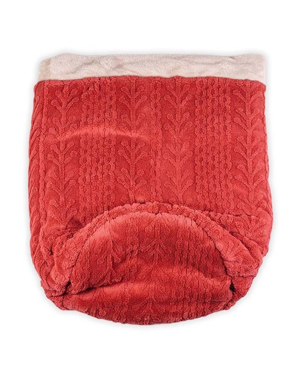 PET PARADISE ペットパラダイス 遠赤外線 筒型 寝袋 《アランボア柄》 Ｌ 